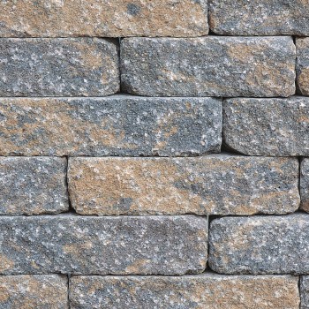 Tobermore Secura Lite retaining wall mixed length x 200mm x 80mm Bracken