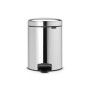 BRABANTIA PEDAL BIN 5LT BRILL STEEL