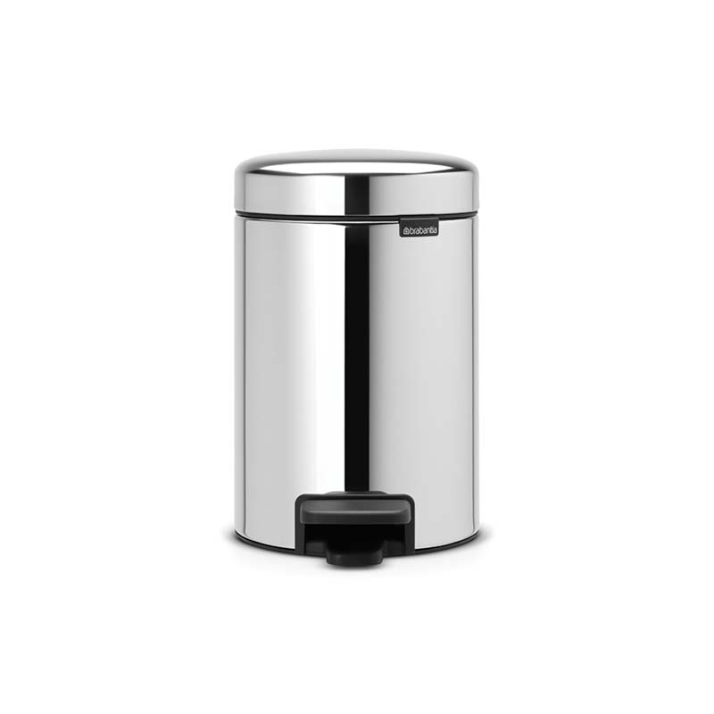 BRABANTIA PEDAL BIN 3LT BRILL STEEL