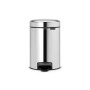 BRABANTIA PEDAL BIN 3LT BRILL STEEL