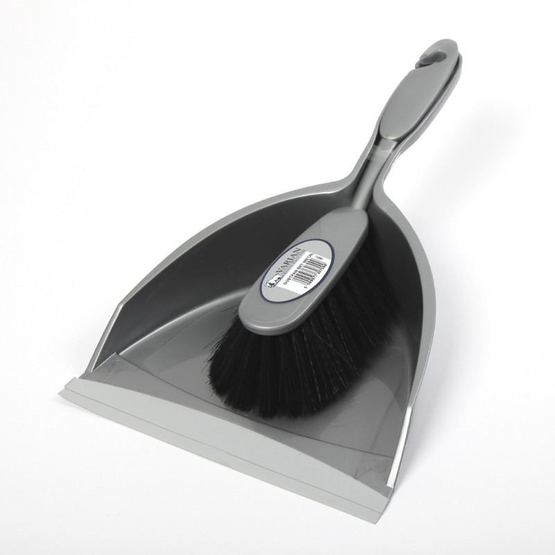 DUSTPAN SET METALLIC