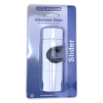 EUROSHOWERS ADJUSTABLE SLIDER WHITE