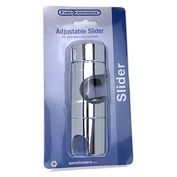 EUROSHOWERS ADJUSTABLE SLIDER CHROME