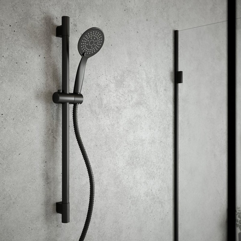 EUROSHOWERS SHOWER SET BLACK