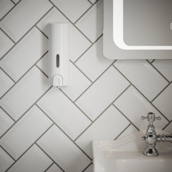 EUROSHOWERS TALL WHITE SINGLE DISPENSER