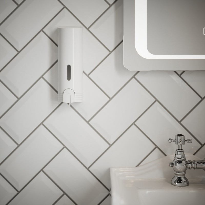 EUROSHOWERS TALL WHITE SINGLE DISPENSER