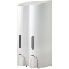 EUROSHOWERS TALL WHITE DOUBLE DISPENSER