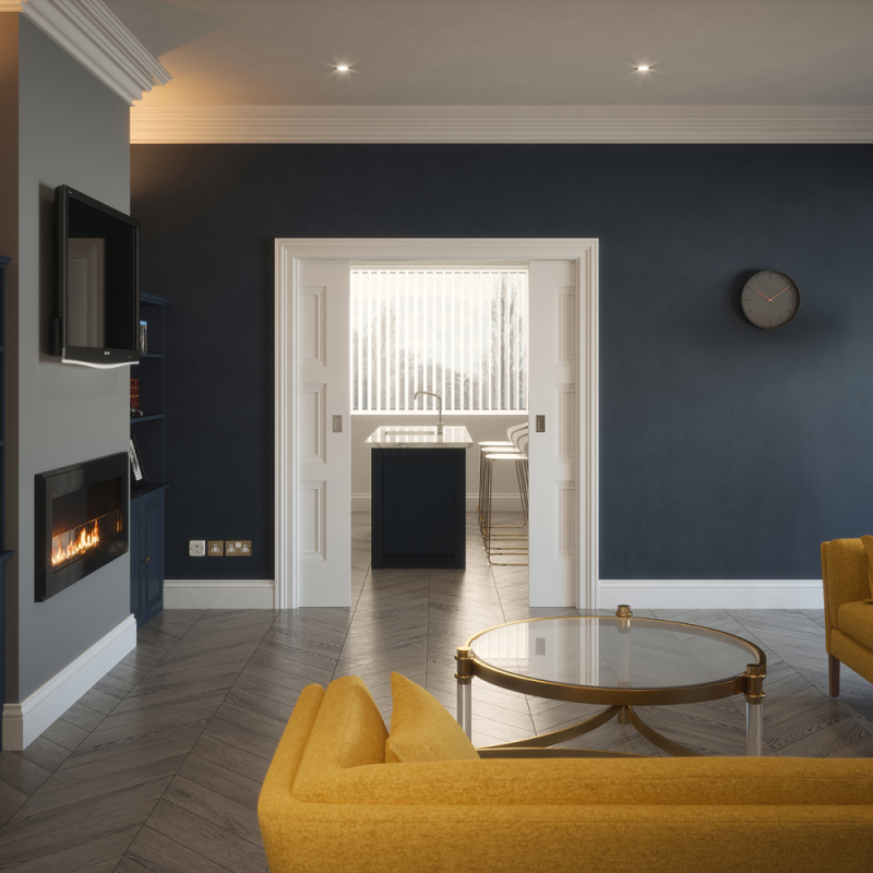 FRANKLIN WHITE PRIMED 3 PANEL DOOR 80X32X42mm