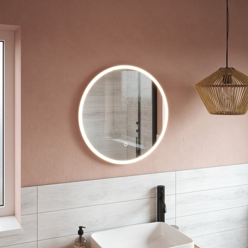 TEMA ARVO IP44 LED ROUND MIRROR 60CM DEMIST MED