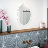 TEMA VICO IP44 LED OVAL MIRROR 70X50 DEMIST