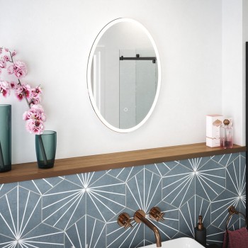 TEMA VICO IP44 LED OVAL MIRROR 70X50 DEMIST