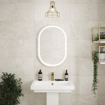 TEMA IDRO IP44 LED PILL SHAPE MIRROR 70X50 DEMIST