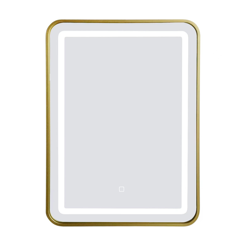 TEMA PALERMO IP44 RECTANG LED MIRROR 70X50 GOLD