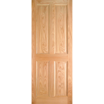 LAWRENCE PRE-FIN OAK 4-PANEL ENGD DOOR 78X28