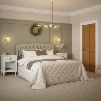 LAWRENCE PRE-FIN OAK 4-PANEL ENGD DOOR 78X28