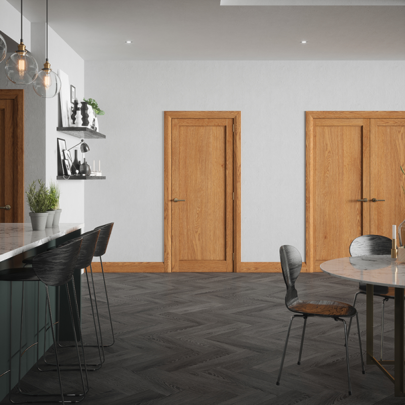 RUSHMORE SHAKER OAK DOOR PRE-FINISHED 80X32