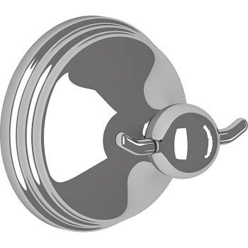 TEMA ARNO DOUBLE ROBE HOOK CHROME