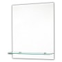TEMA ENSUITE BEVELLED MIRROR 50X40 RECT WITH SHELF