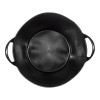 42 litres black plastic bucket with reinforced handles / BKT42BP