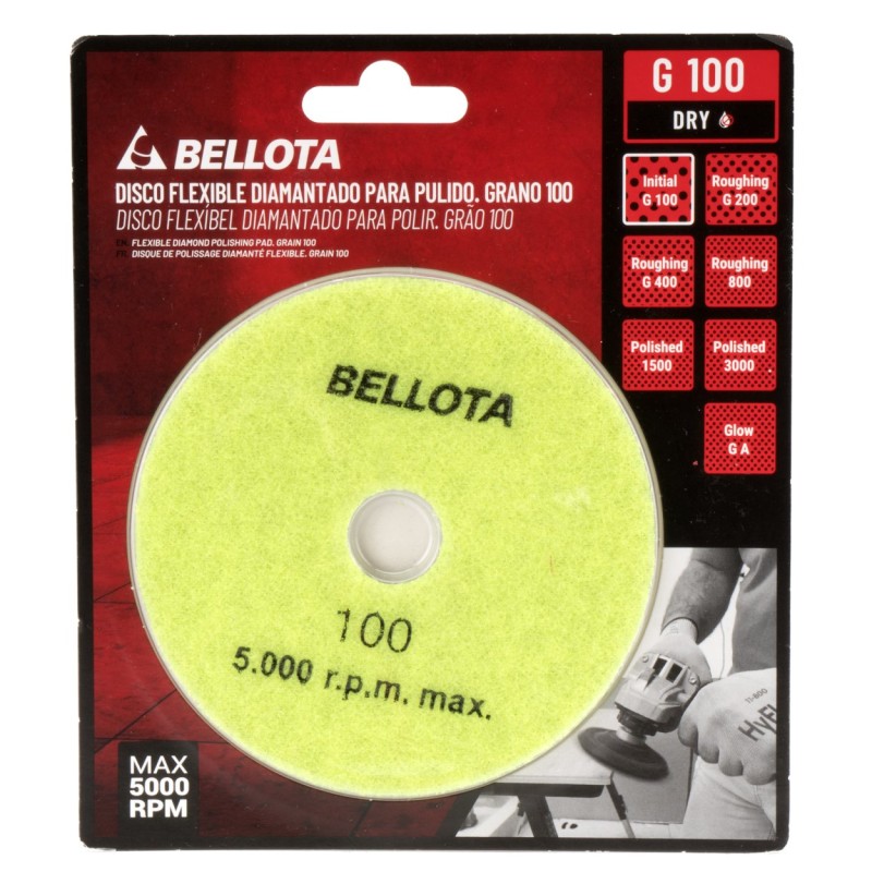 Flexible diamond polishing disc - grit 100 / DFDIAM100