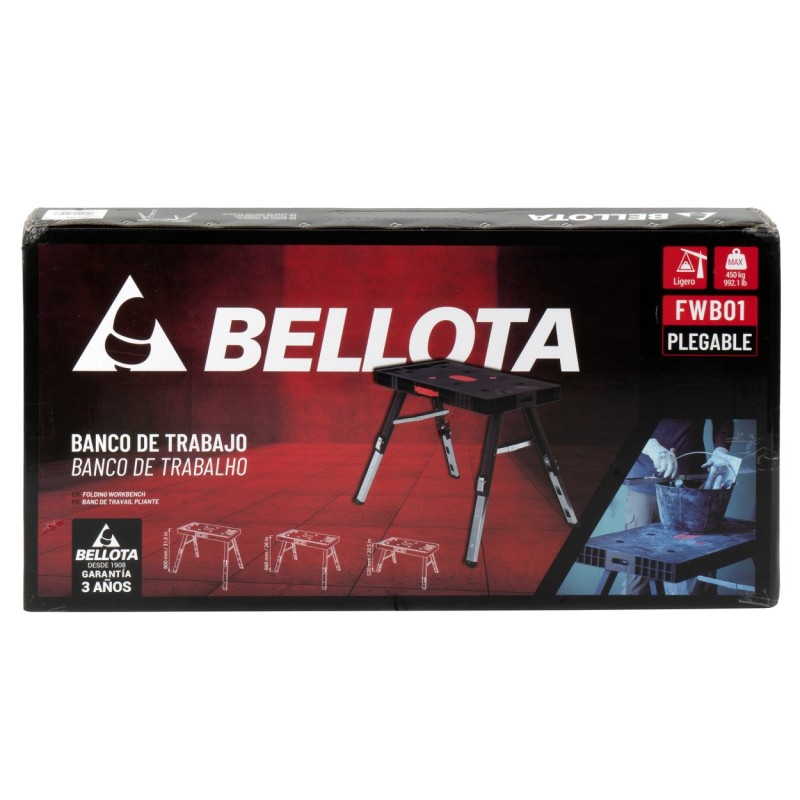 Folding workbench, adjustable in 3 heights / FWB01