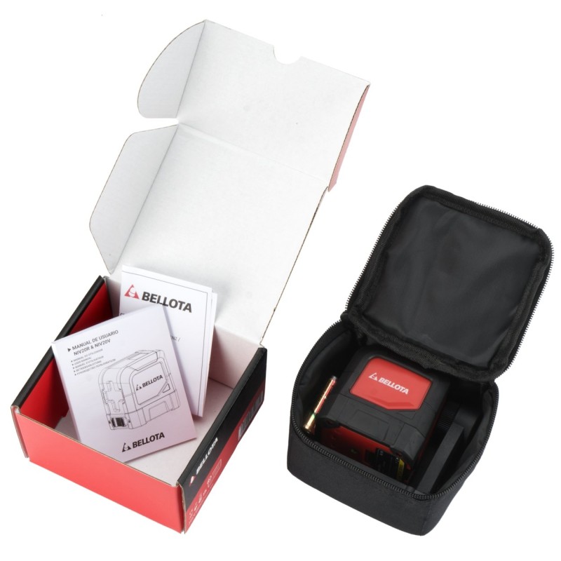 20 m red cross laser level for levelling work / NIV20R