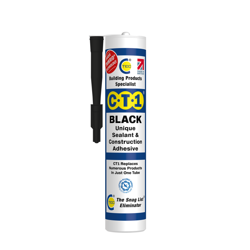 C-Tec CT1 Black TRIBRID® Multi Purpose Sealant & Adhesive 290ml