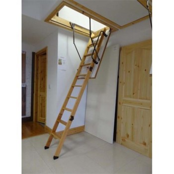 Oman Termo Attic Loft Ladder Black Protective Feet