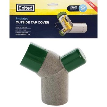 Exitex Insulated External Water Tap Cover Grey
