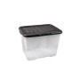 Home Collection Curve Clear Storage Box With Lid 24L