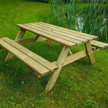 Orchard Craft Doolin Wooden 6 Seater Picnic Bench