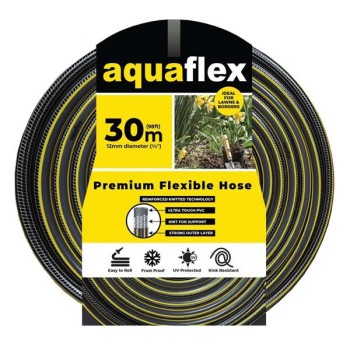AquaFlex Premium Flexible Garden Hose 30M