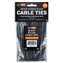 BuildWorx Black Nylon Cable Ties 3.6 x 150mm