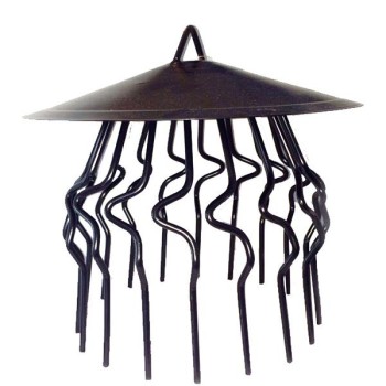 Home Collection Black Chimney Guard With Rain Cover