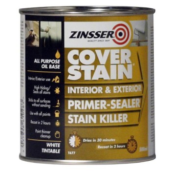 Zinsser Cover Stain Primer Sealer White Tintable 500Ml