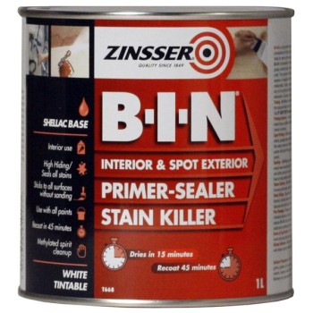 Zinsser B-I-N® Interior & Spot Exterior Primer-Sealer 1L