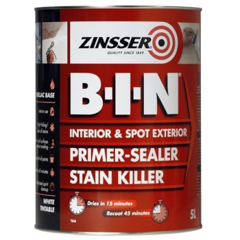 Zinsser B-I-N® Interior & Spot Exterior Primer-Sealer 5L