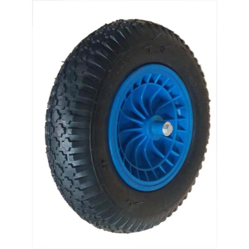 Buildworx Wheelbarrow Solid Spare Wheel Blue Rim