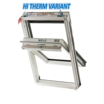 Keylite Hi-Therm White Painted Centre Pivot Window 550 X 780