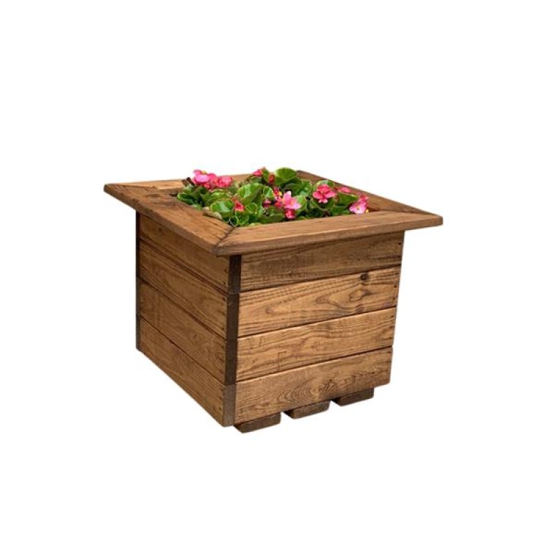 Orchard Craft Small Wooden Square Garden Planter