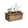 Orchard Craft Medium Wooden Trough Garden Planter