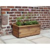 Orchard Craft Medium Wooden Trough Garden Planter