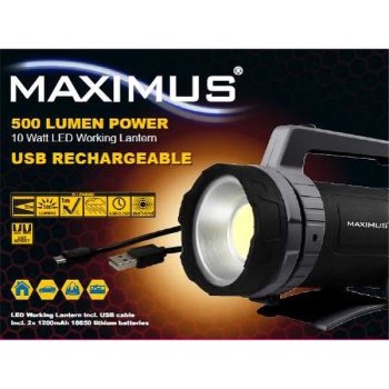 Maximus 10W LED 5W 500 Lumen Battery Work Lamp