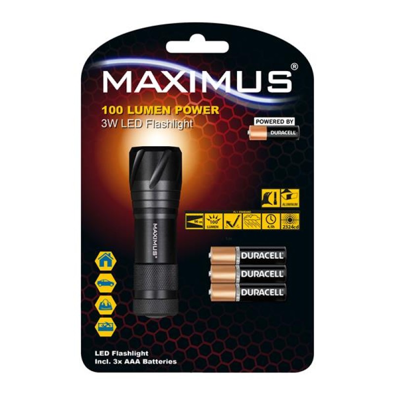 Maximus 3W LED 100 Lumen Flashlight