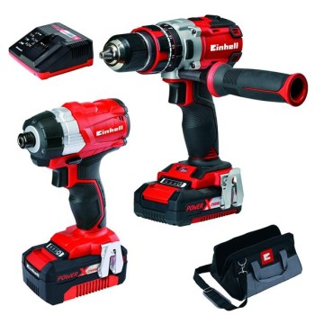 Power X-Change Brushless Combi Drill and Impact Driver 1x 2.0Ah & 1x 4.0Ah Kit
