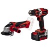 Einhell Power X-Change 18V Cordless Drill Driver & Angle Grinder Kit