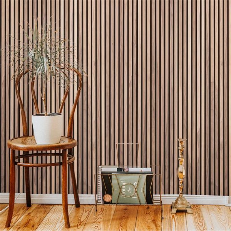 Rustic Oak Acoustic Wall Panel 2.4M X 605MM