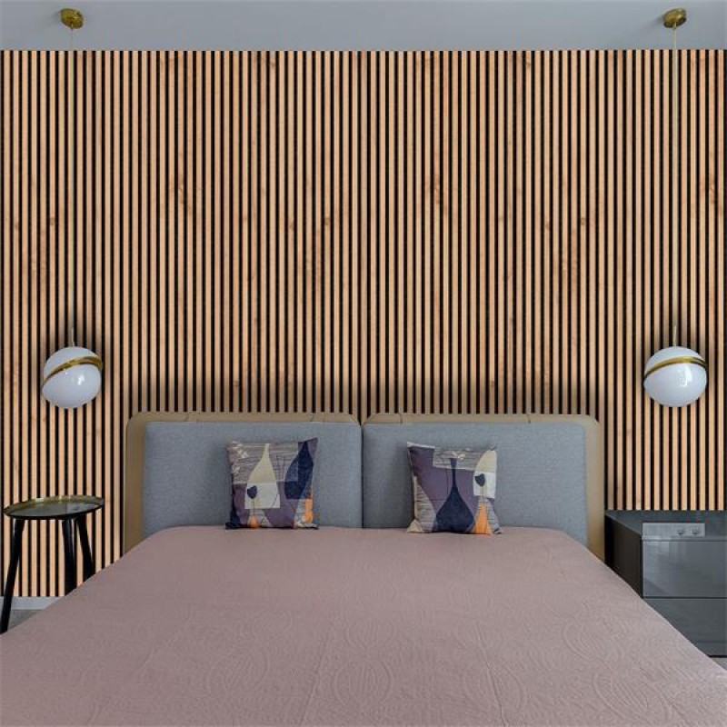 Rustic Oak Acoustic Wall Panel 2.4M X 605MM