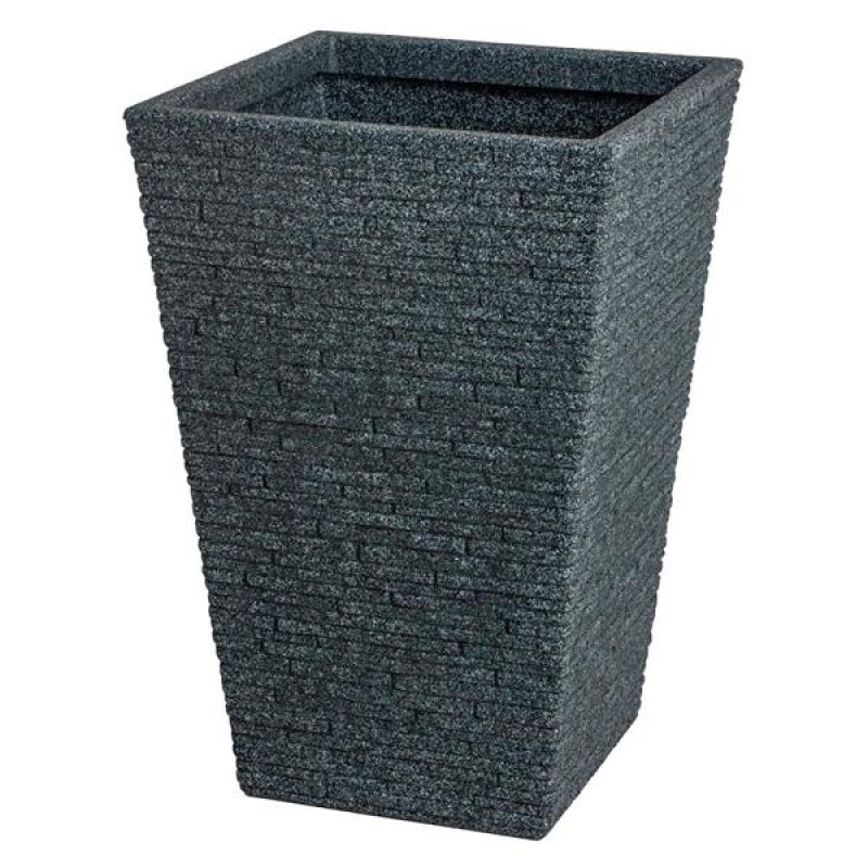 Tall Slate Planter - Pewter