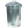 Home Collection Silver 90L Galvanised Bin With Lid